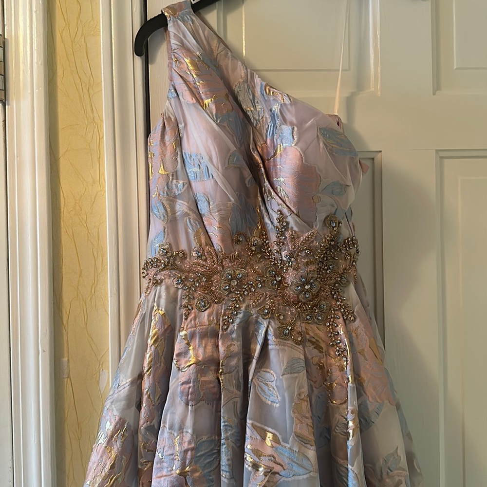 Mac Duggal one shoulder gown